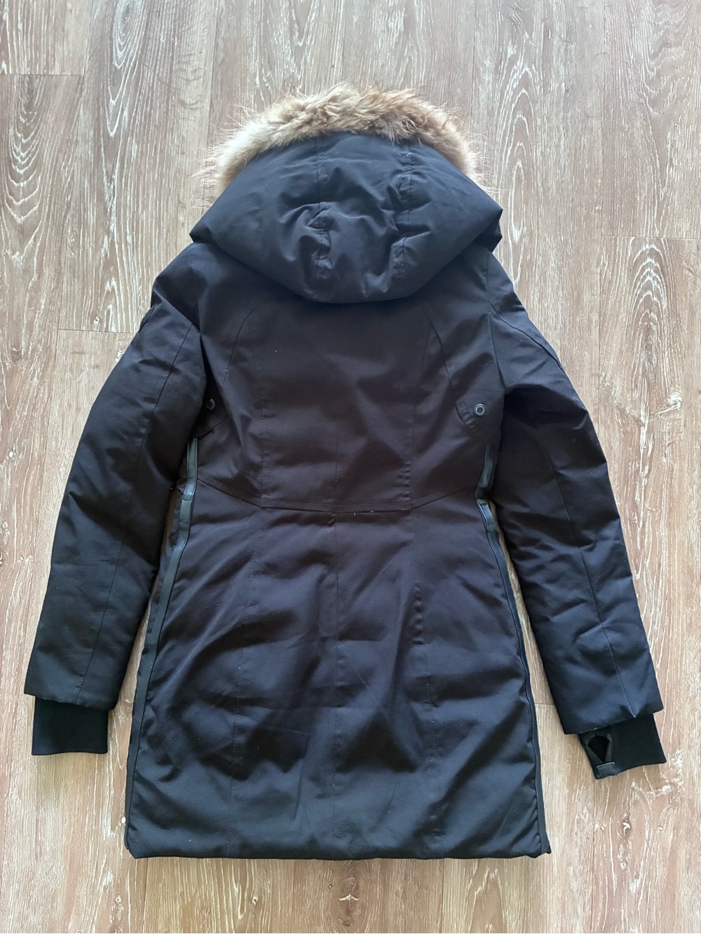 RUDSAK Black Parka Coat with Fur Trim - Picture 7 of 8